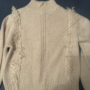 Ann Taylor fun and stylish fringe sweater. Perfect for those cold days!